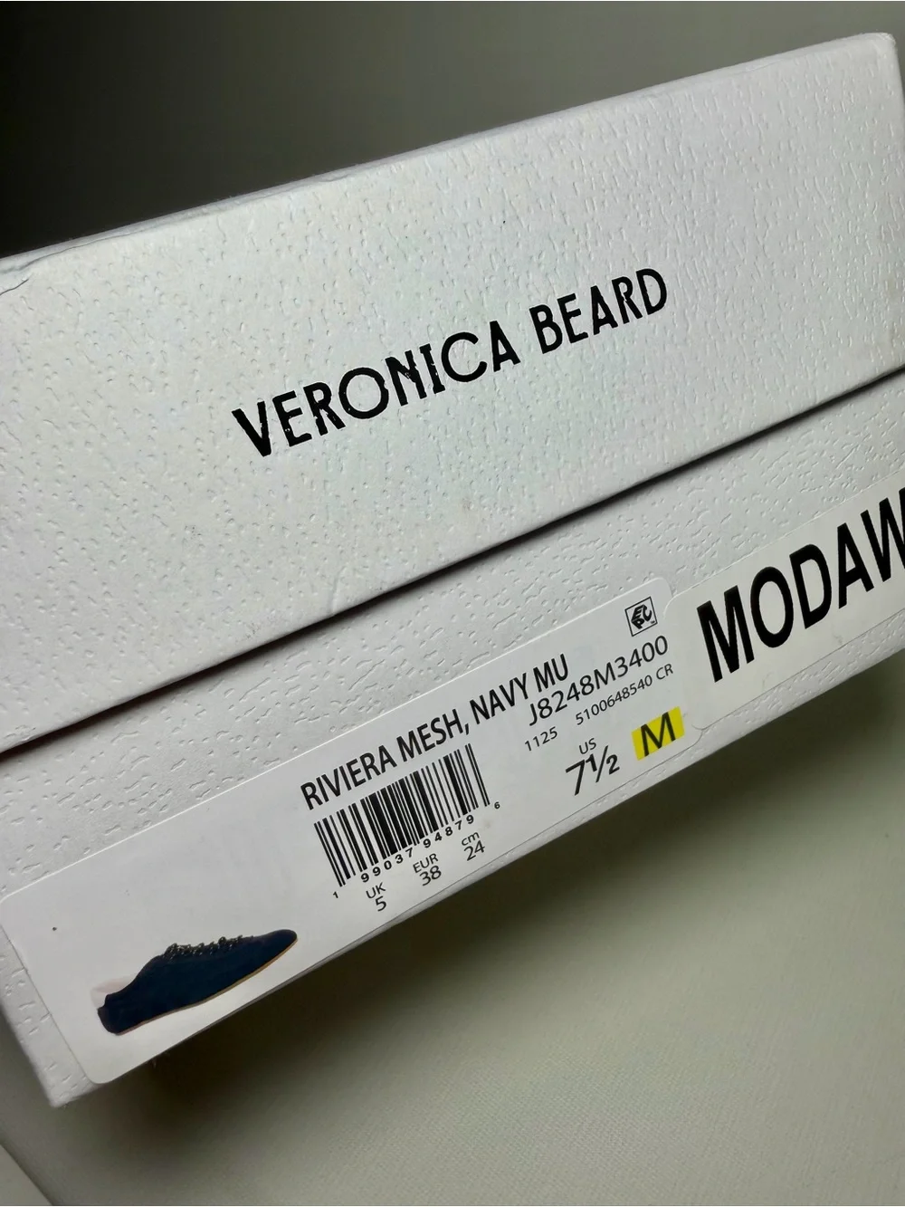 VERONICA BEARD Riviera Mesh Sneaker
Navy Suede and Mesh Sneaker - Picture 7 of 10